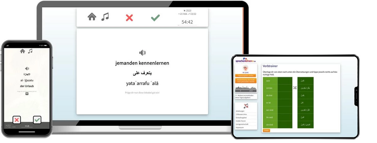 Sprachenlernen24 Online-Sprachkurs Arabisch Screenshot