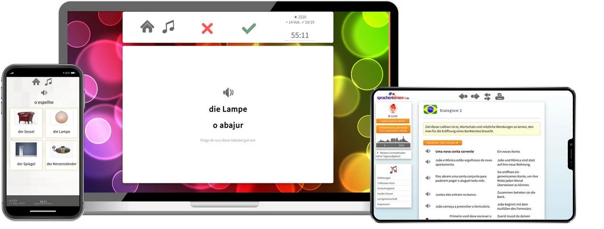 Sprachenlernen24 Online-Sprachkurs Brasilianisch Screenshot