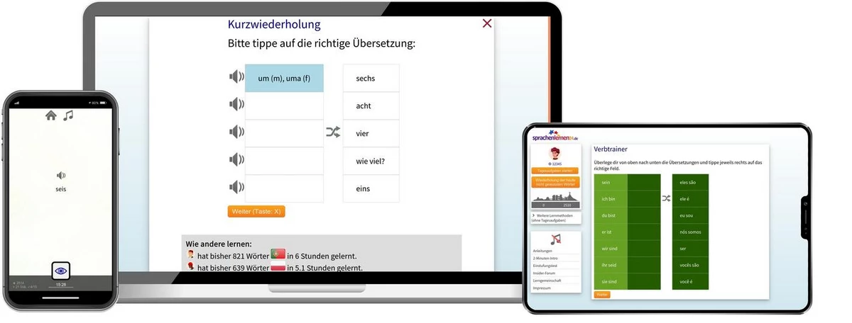 Sprachenlernen24 Online-Sprachkurs Brasilianisch Screenshot