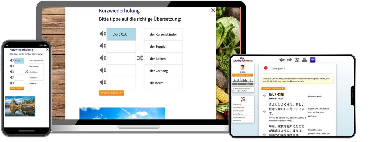 Sprachenlernen24 Online-Sprachkurs Japanisch Screenshot