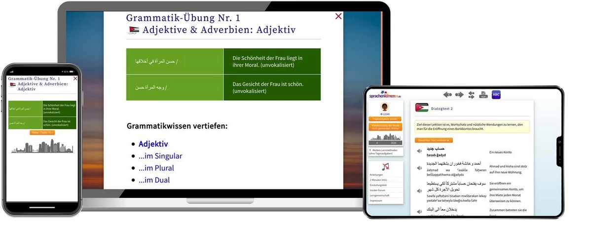 Sprachenlernen24 Online-Sprachkurs Jordanisch Screenshot