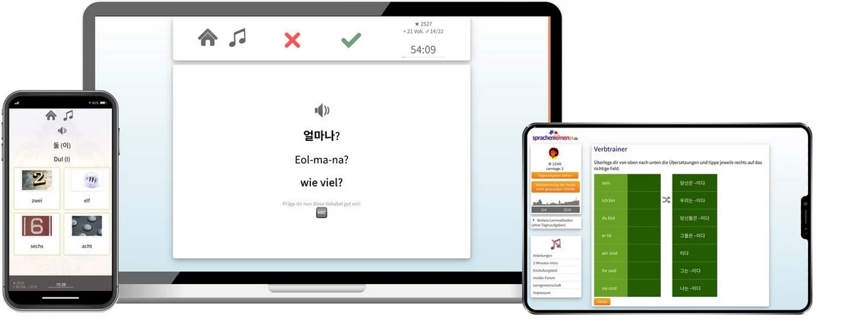 Sprachenlernen24 Online-Sprachkurs Koreanisch Screenshot