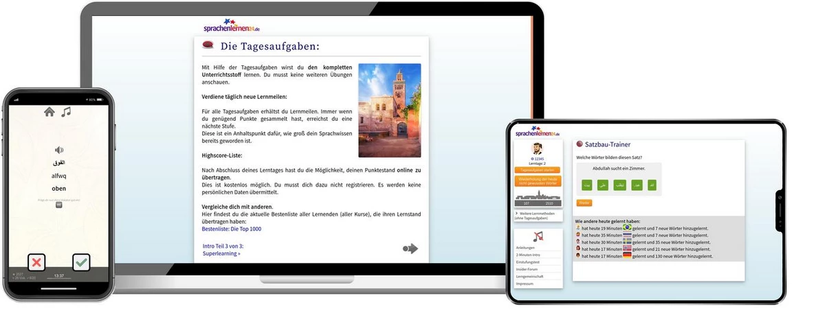 Sprachenlernen24 Online-Sprachkurs Marokkanisch Screenshot