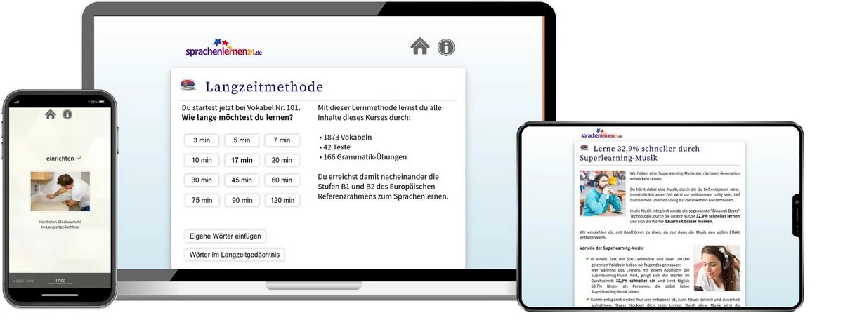 Sprachenlernen24 Online-Sprachkurs Serbisch Screenshot