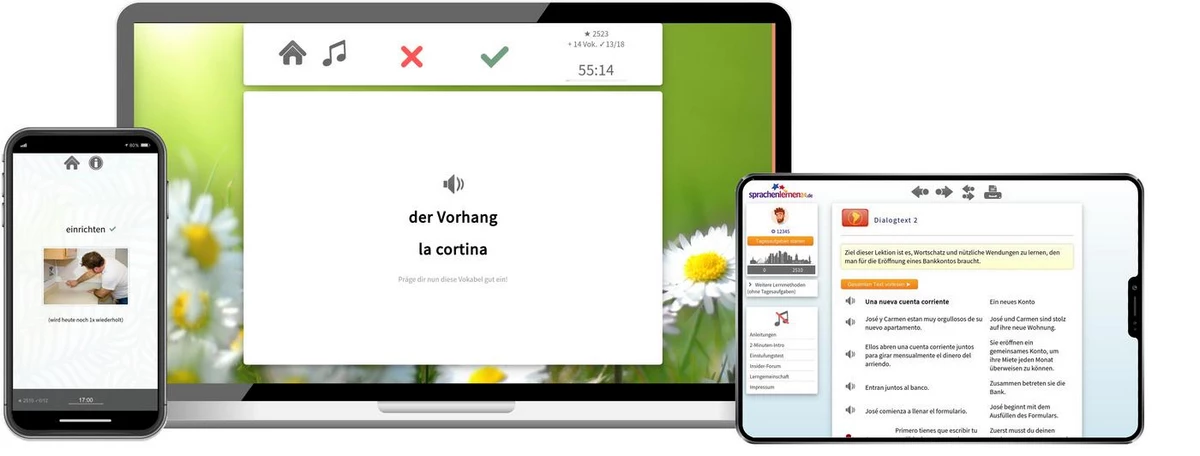 Sprachenlernen24 Online-Sprachkurs Spanisch (Südamerika) Screenshot