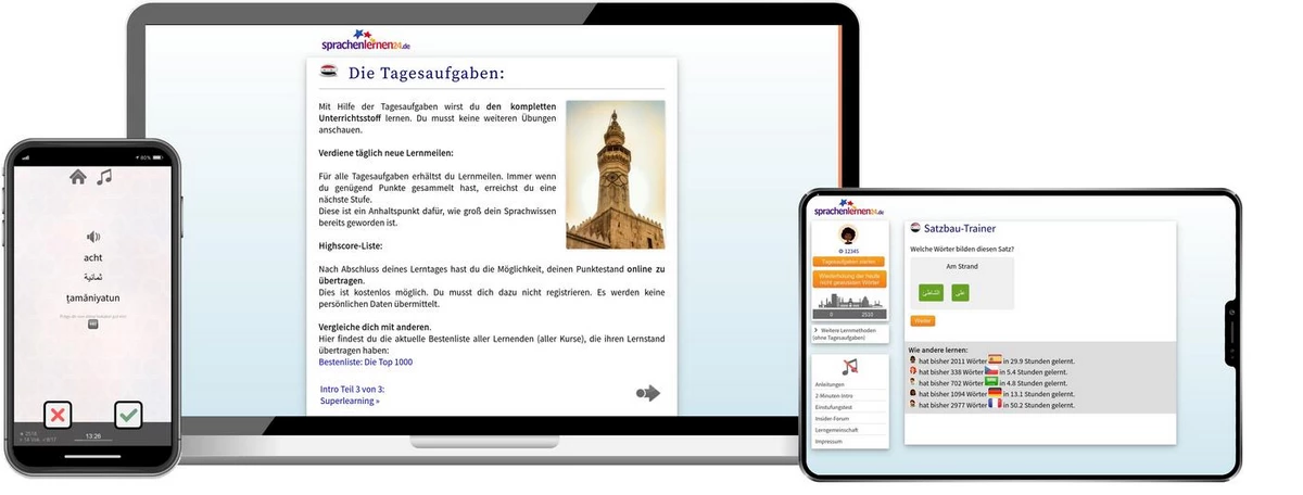 Sprachenlernen24 Online-Sprachkurs Syrisch Screenshot