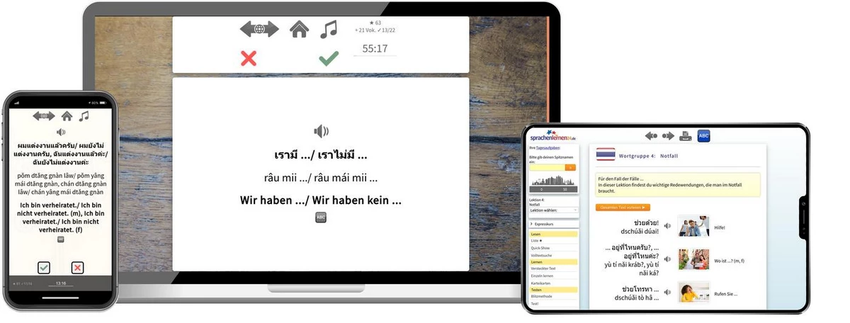 Sprachenlernen24 Online-Sprachkurs Thai Screenshot