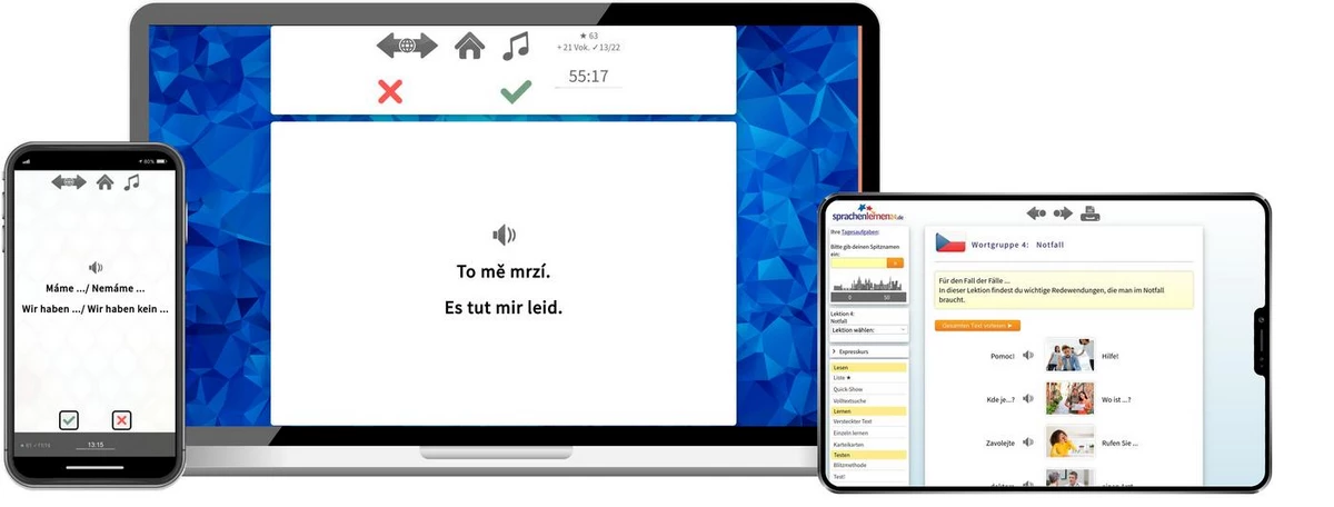 Sprachenlernen24 Online-Sprachkurs Tschechisch Screenshot