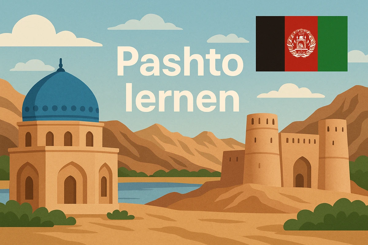 Pashto lernen, Symbolbild, KI-generiert