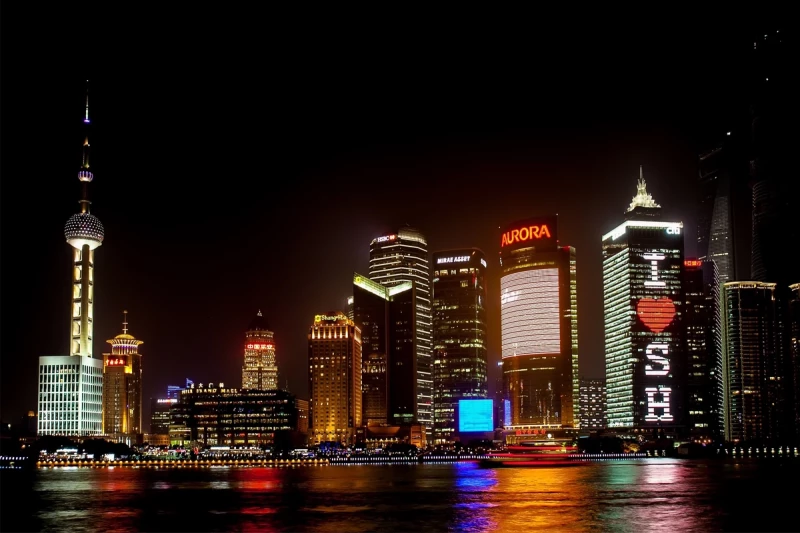 Spezialwortschatz für Städtereisen Shanghai Skyline, China. Foto: StockSnap, CC0