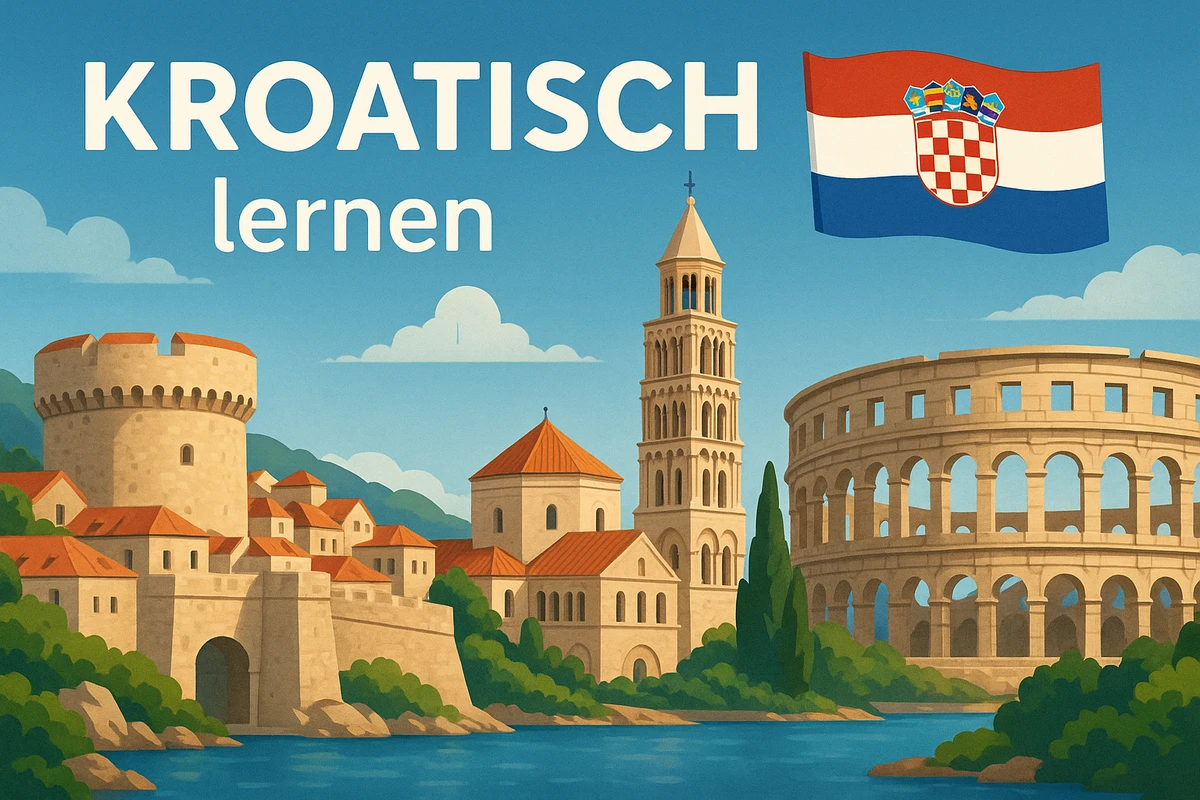 Kroatisch lernen, Symbolbild, KI-generiert