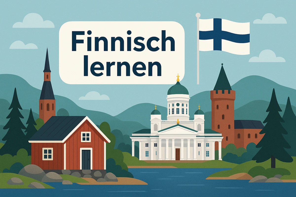 Finnisch lernen, Symbolbild, KI-generiert