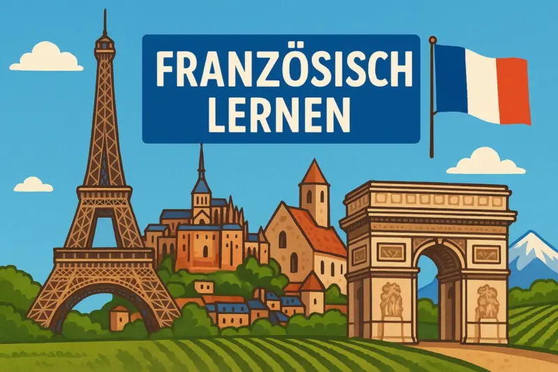Französisch lernen, Symbolbild, KI-generiert