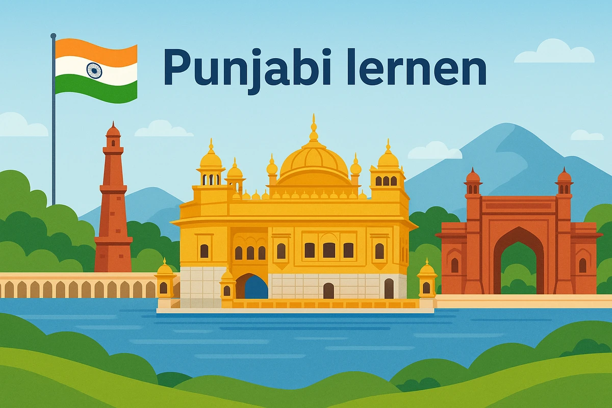 Punjabi lernen, Symbolbild, KI-generiert