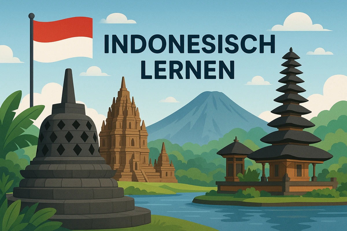 Indonesisch lernen, Symbolbild, KI-generiert