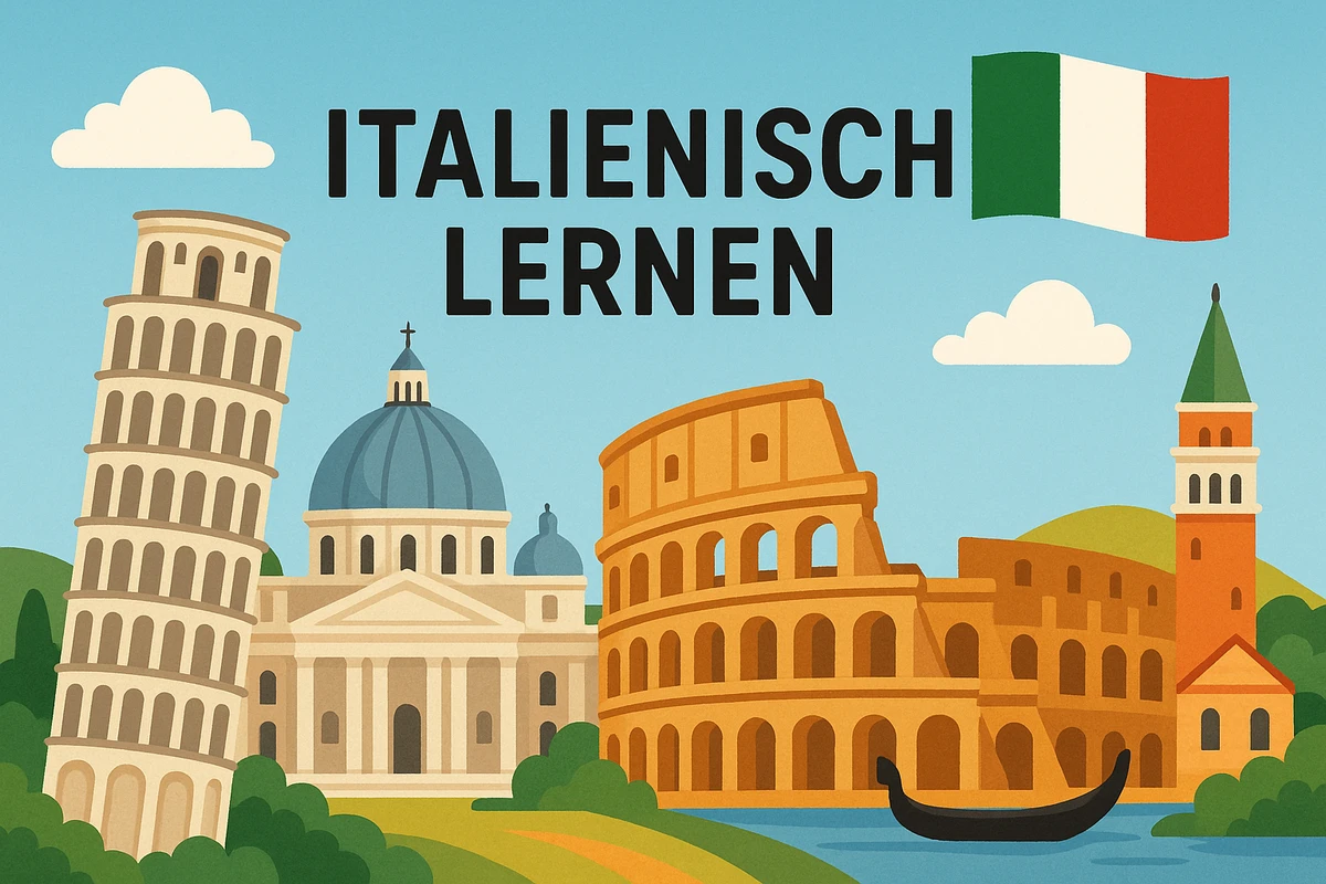 Italienisch lernen, Symbolbild, KI-generiert