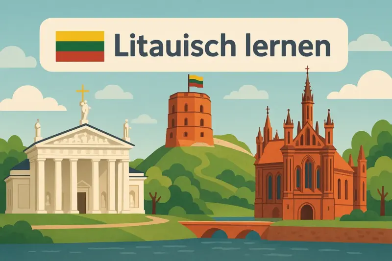 Litauisch lernen, Symbolbild, KI-generiert