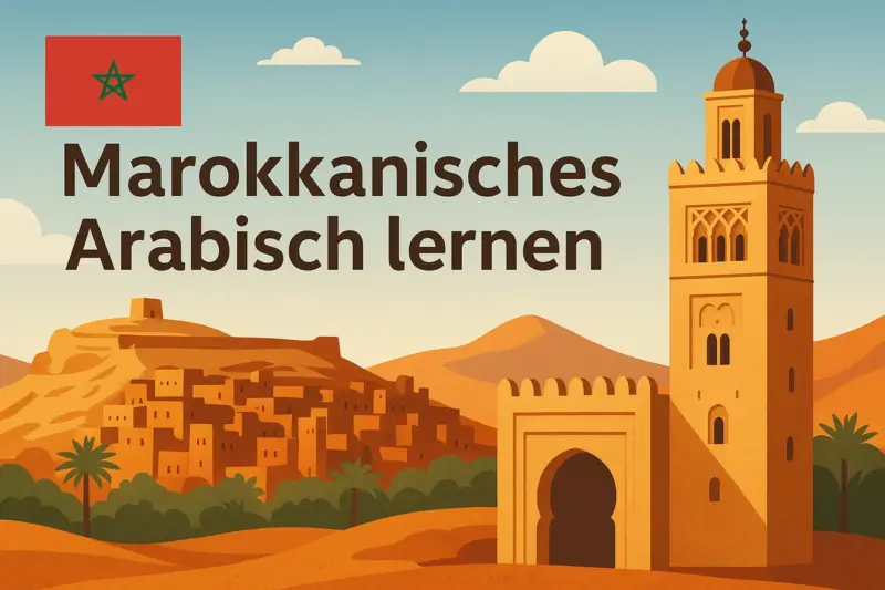 Marokkanisches Arabisch lernen, Symbolbild, KI-generiert