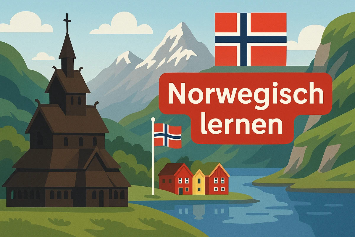 Norwegisch lernen, Symbolbild, KI-generiert