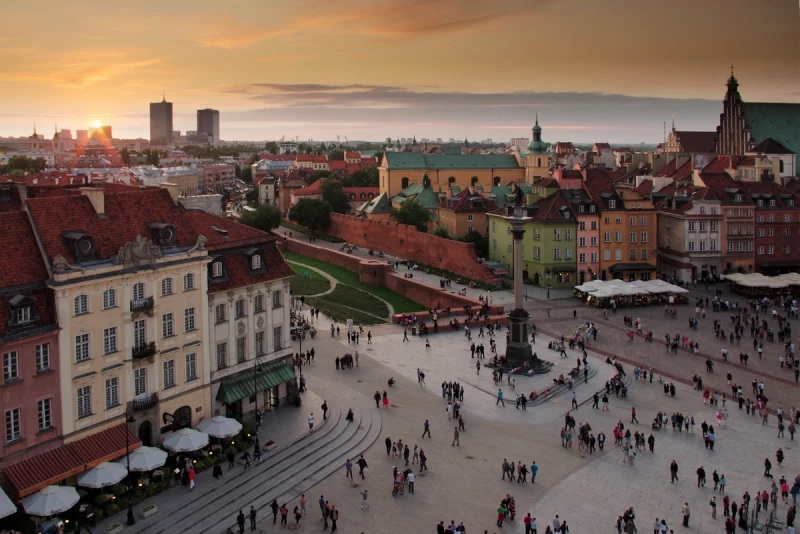 Spezialwortschatz für Städtereisen Schlossplatz in Warschau, Polen. Foto: Pixabay #823079, CC0