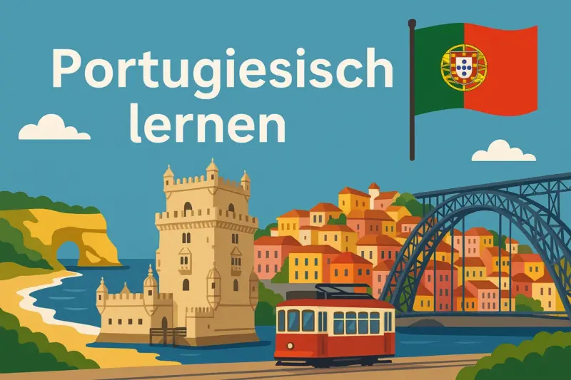 Portugiesisch lernen, Symbolbild, KI-generiert