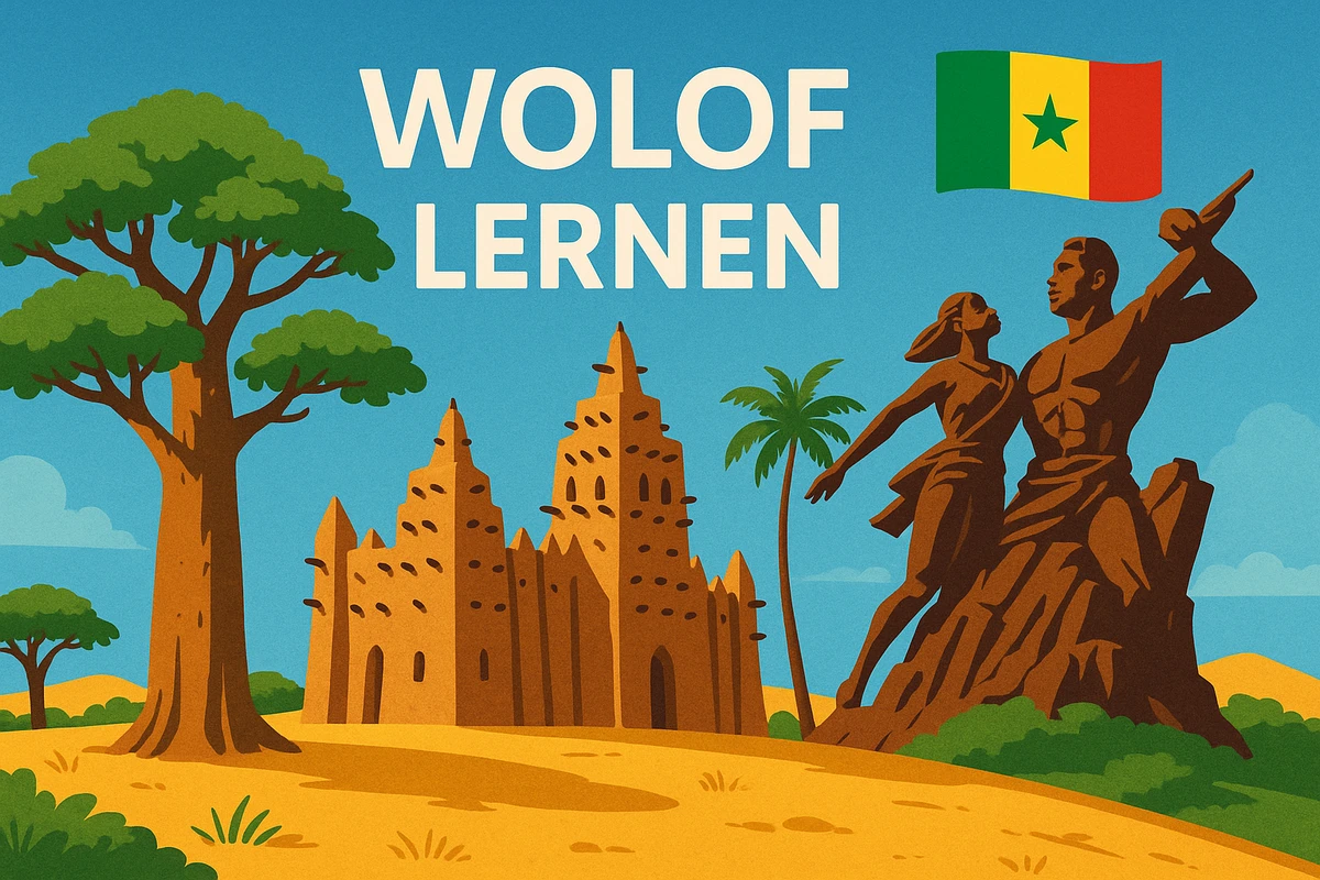 Wolof lernen, Symbolbild, KI-generiert