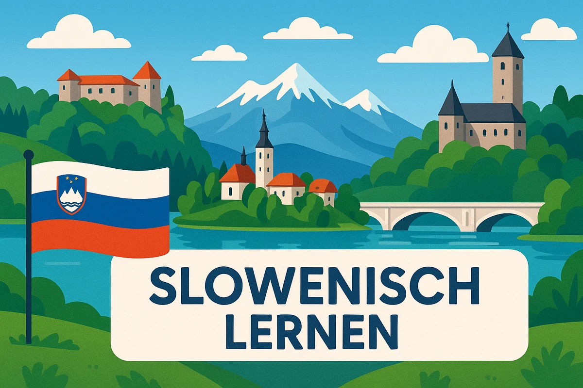 Slowenisch lernen, Symbolbild, KI-generiert
