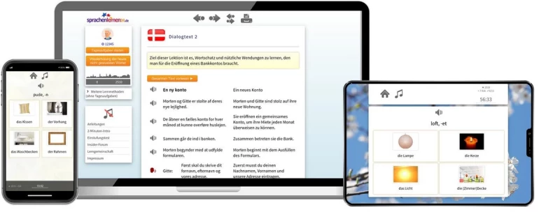 Sprachenlernen24 Dänisch Aufbaukurs für Fortgeschrittene