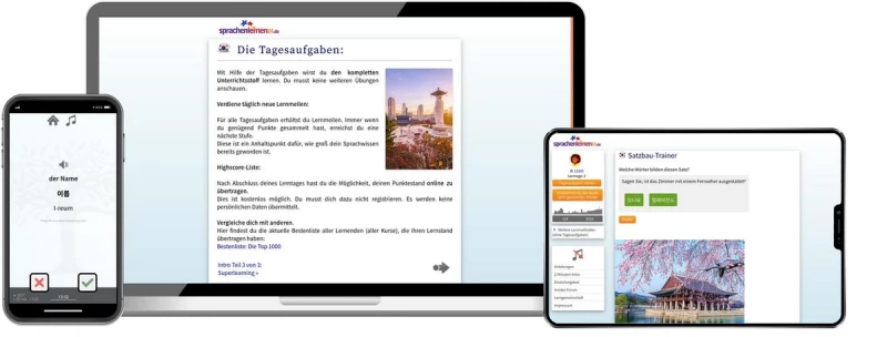 Sprachenlernen24 Online-Sprachkurs Koreanisch Screenshot
