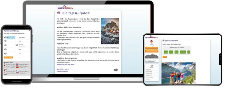 Sprachenlernen24 Online-Sprachkurs Norwegisch Screenshot