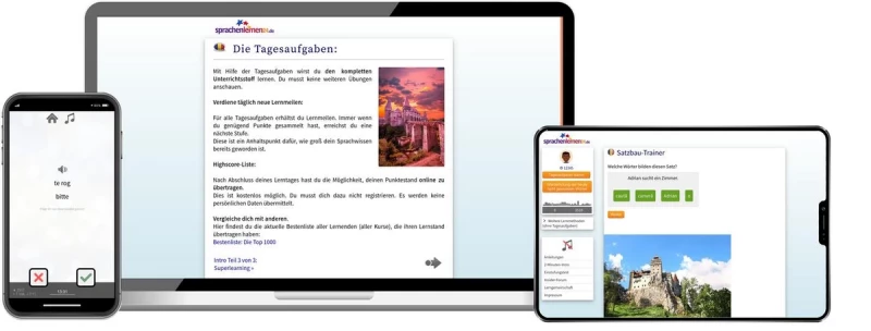 Rumänisch Basiskurs für Anfänger Sprachenlernen24 Online-Sprachkurs Rumänisch Screenshot