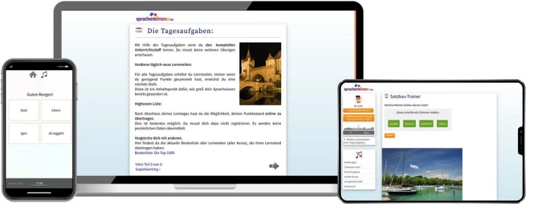 Ungarisch Basiskurs für Anfänger Sprachenlernen24 Online-Sprachkurs Ungarisch Screenshot