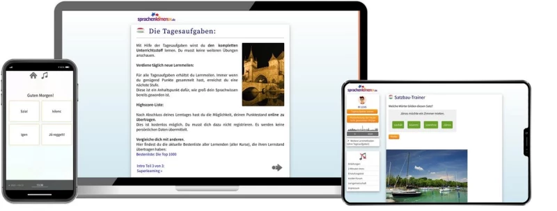 Sprachenlernen24 Online-Sprachkurs Ungarisch Screenshot