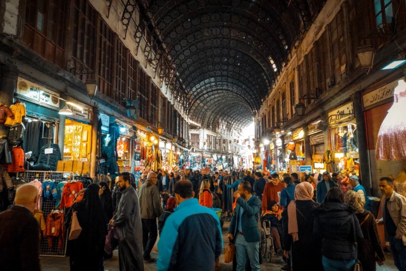 Markt in Damaskus, Syrien. Foto von Mahmoud Sulaiman auf Unsplash