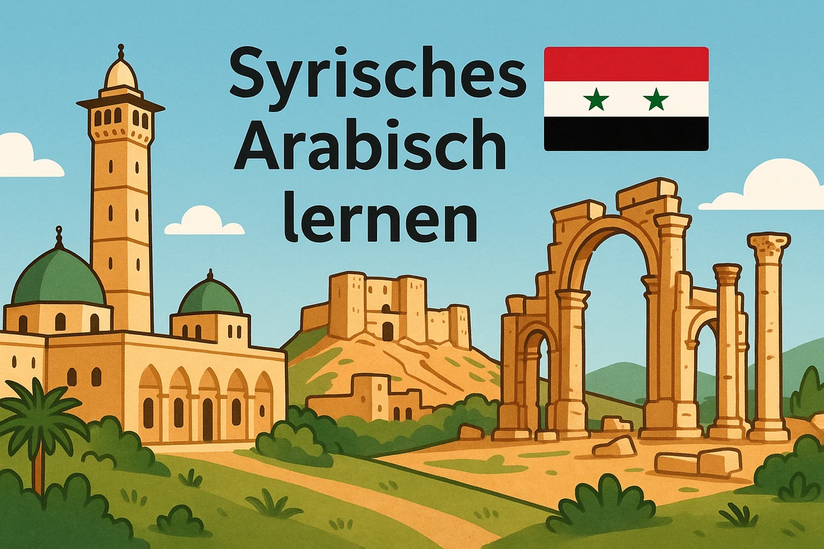 Syrisches Arabisch lernen, Symbolbild, KI-generiert