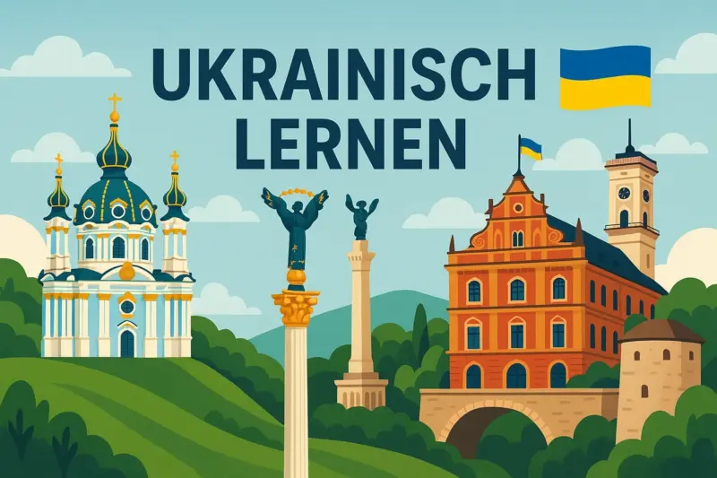 Ukrainisch lernen, Symbolbild, KI-generiert